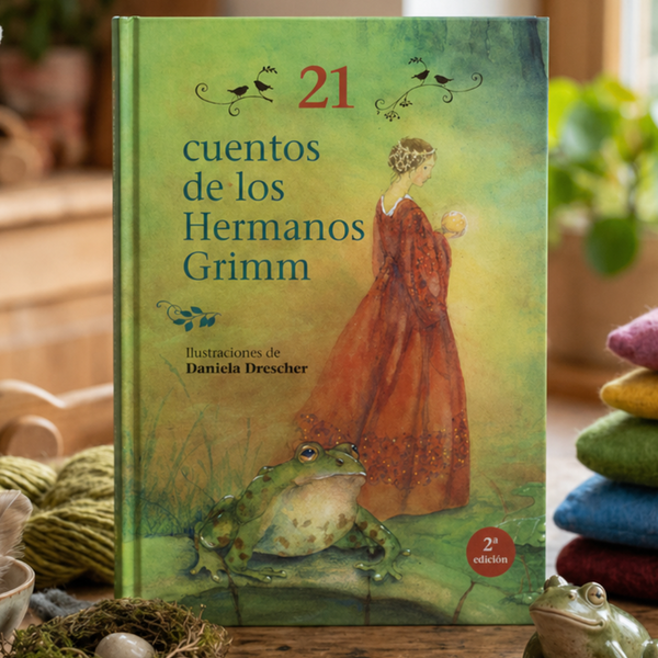 Portada 21 cuentos de los hermanos Grimm con ilustraciones de Daniela Drescher
