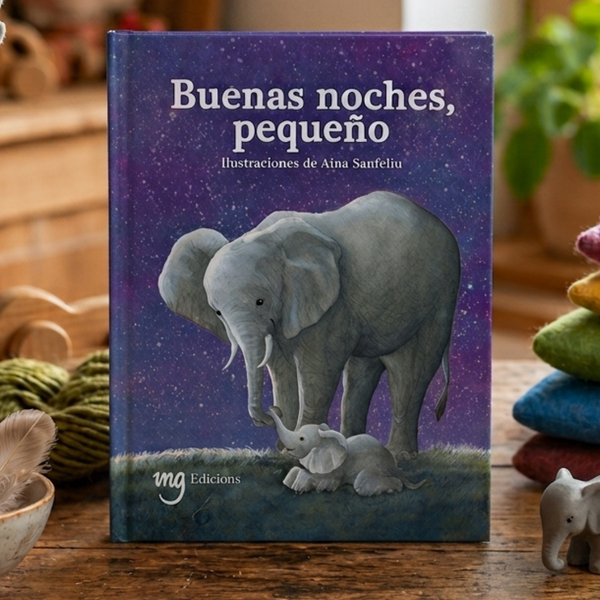 Portada del cuento Buenas noches, pequeño, ilustrada por Aina Sanfeliu.