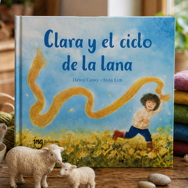 Portada del cuento Clara y el ciclo de la lana, ilustrada por Stila Lim.