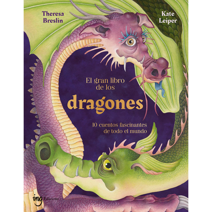 Portada del libro infantil El gran libro de los dragones, mitos y leyendas ilustradas para niños a partir de 9 años