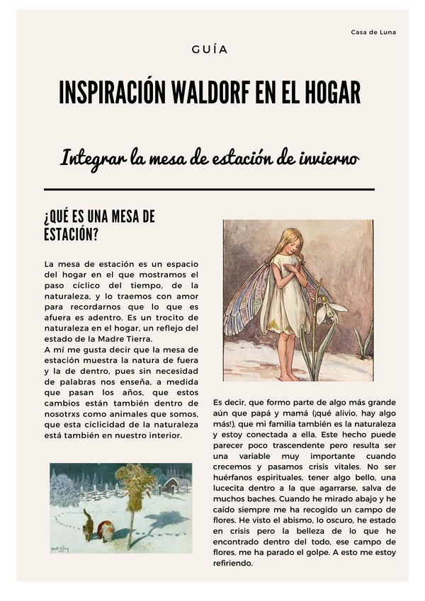 E-Guía "La mesa de estación de invierno"
