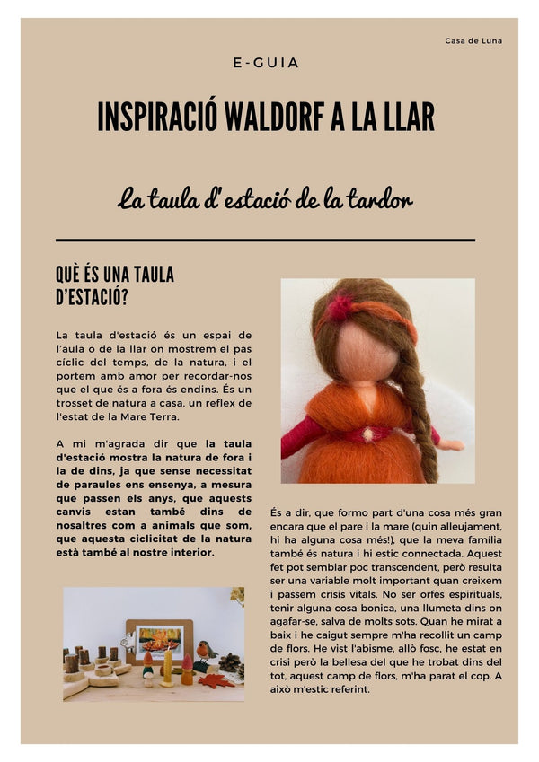 E-guia "La taula d'estació de la tardor"