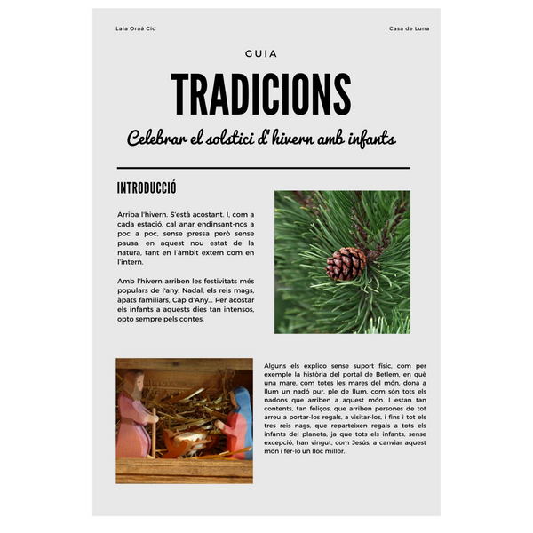 E-guia Tradicions: Celebrar el solstici d'hivern amb infants (producto digital)