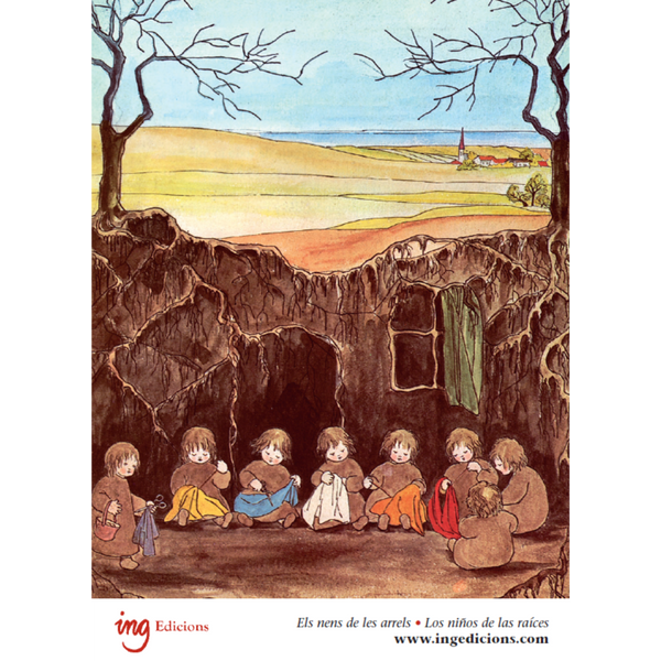 Postal "Los niños de las raíces" (II)