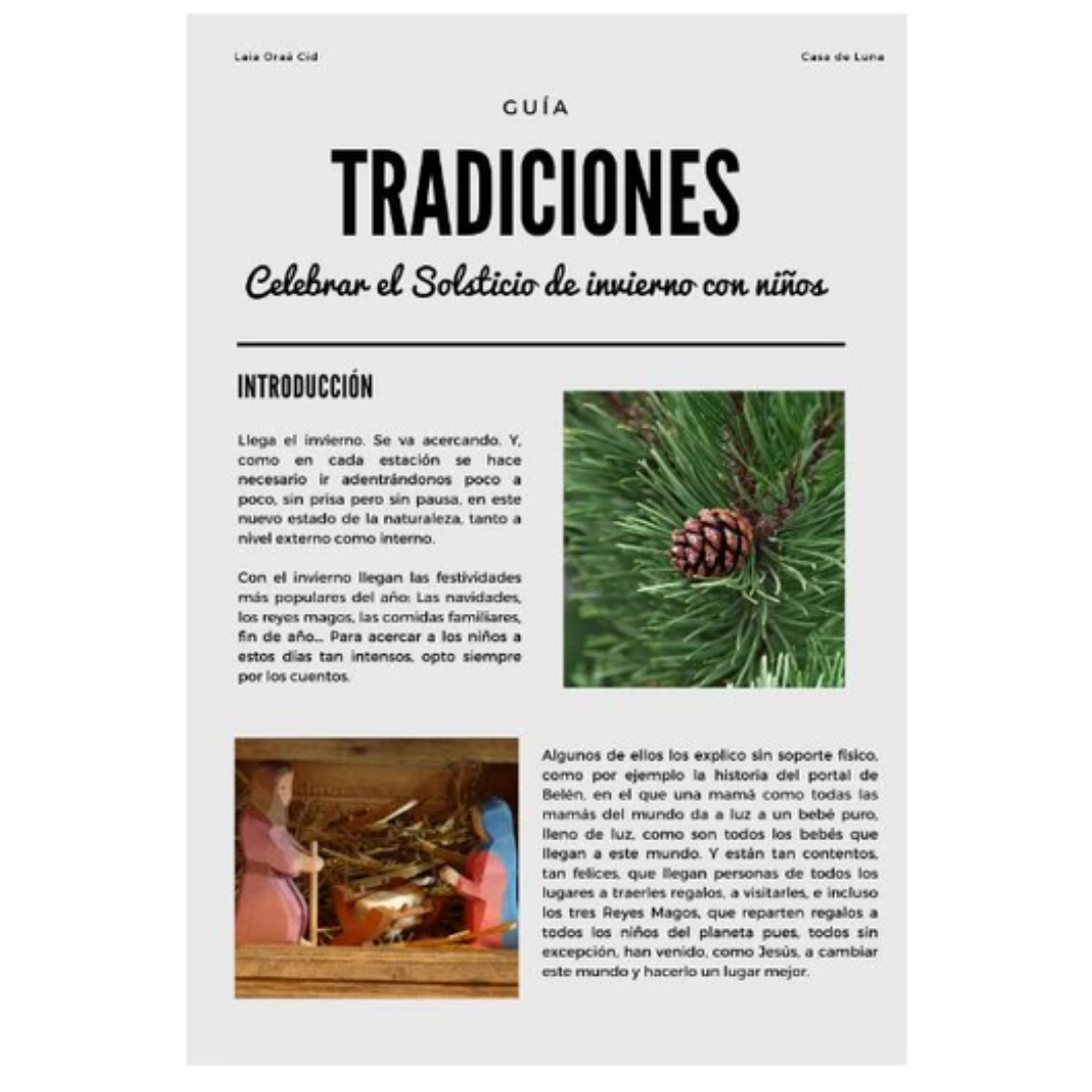 E-guía Tradiciones: Celebrar el solsticio de invierno con niños (producto digital)