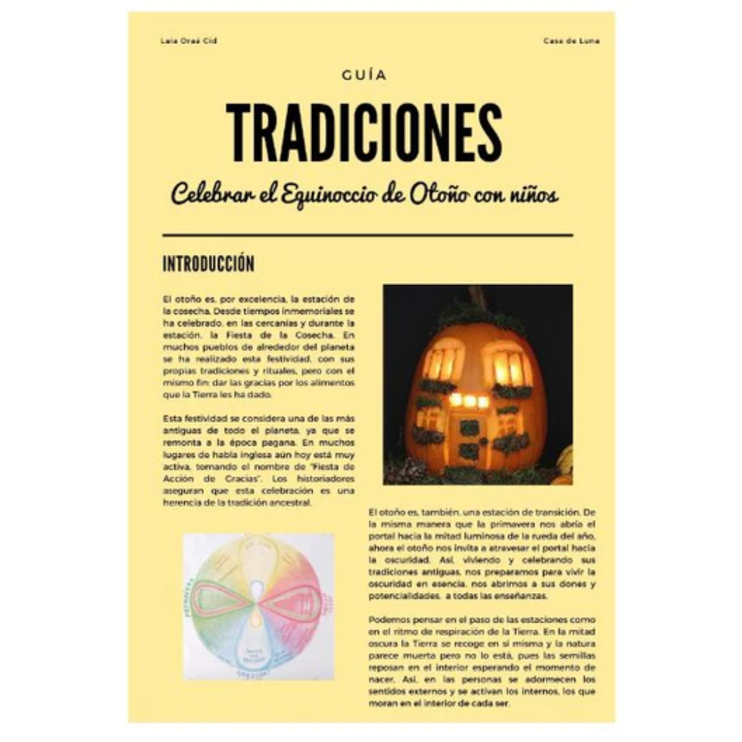 E-guía Tradiciones: Celebrar el equinoccio de otoño con niños (producto digital)
